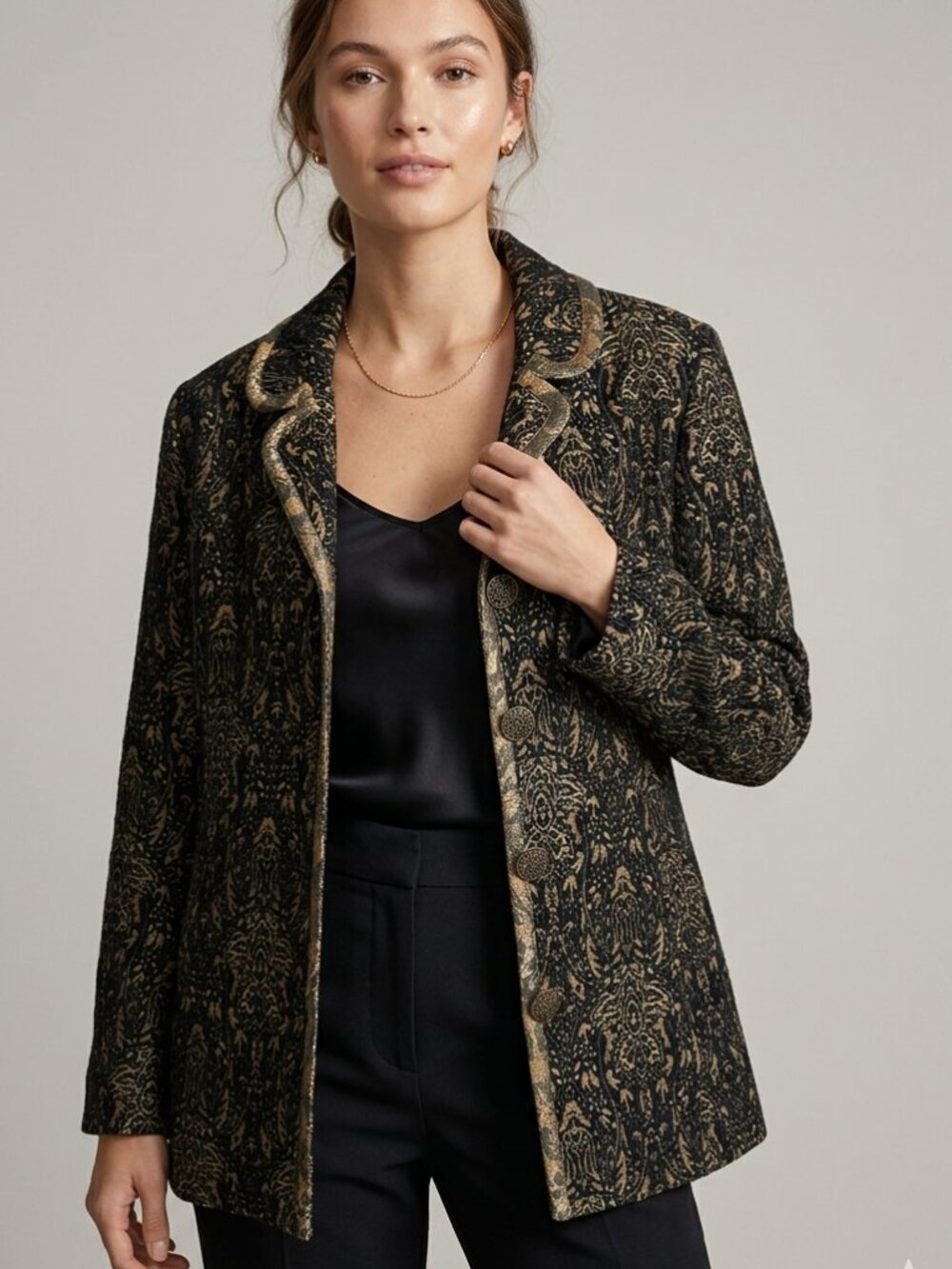 Chico’s Baroque Brocade Tapestry BlazerJacket